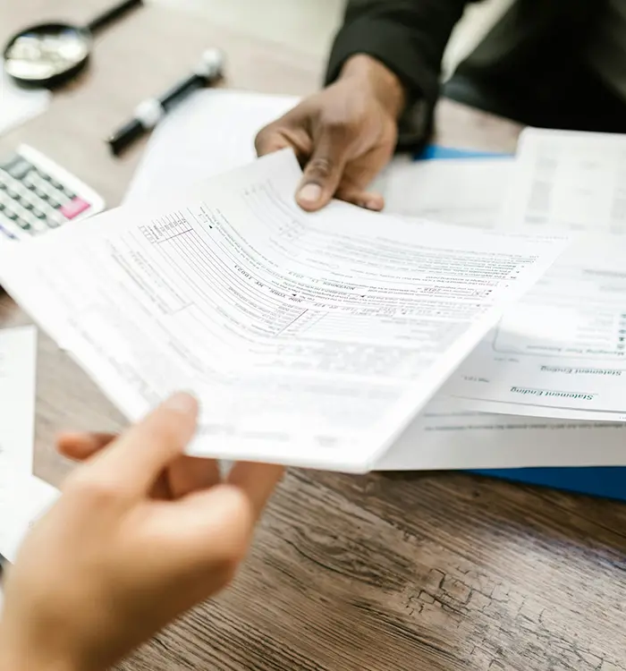 &Eacute;tape du paiement final et de la livraison des documents