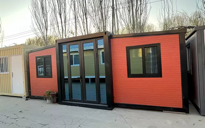 Fabrication de maisons conteneurs extensibles et &eacute;tanches, maisons conteneurs modulaires pr&eacute;fabriqu&eacute;es pliables pour la maison