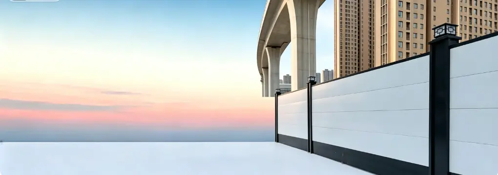Barri&egrave;re de construction soud&eacute;e carr&eacute;e pour le m&eacute;tal du site